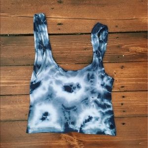 L.A. Hearts Crop Tie Dye Top