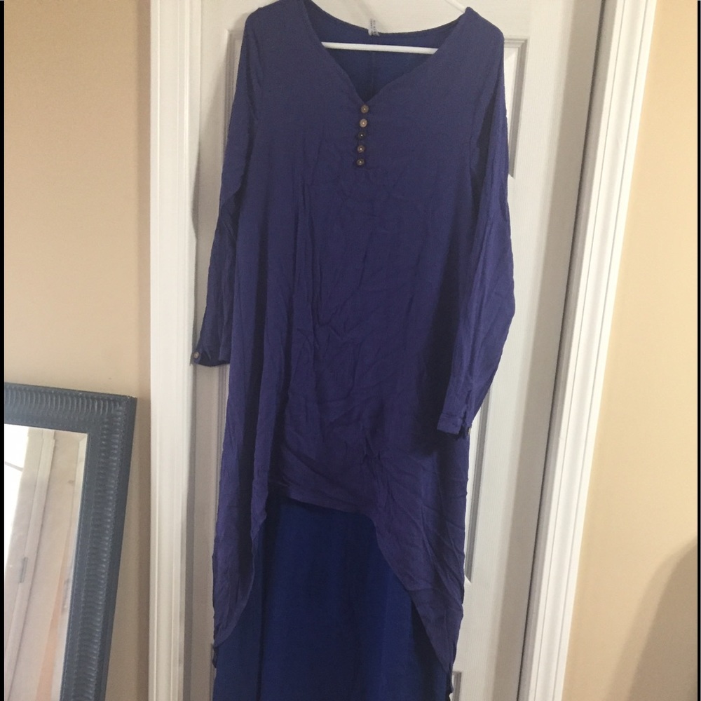 Long sleeve tunic dress