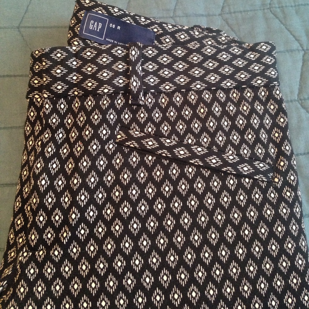 GAP Bi-Stretch Skinny Ankle Pants, Black Diamond