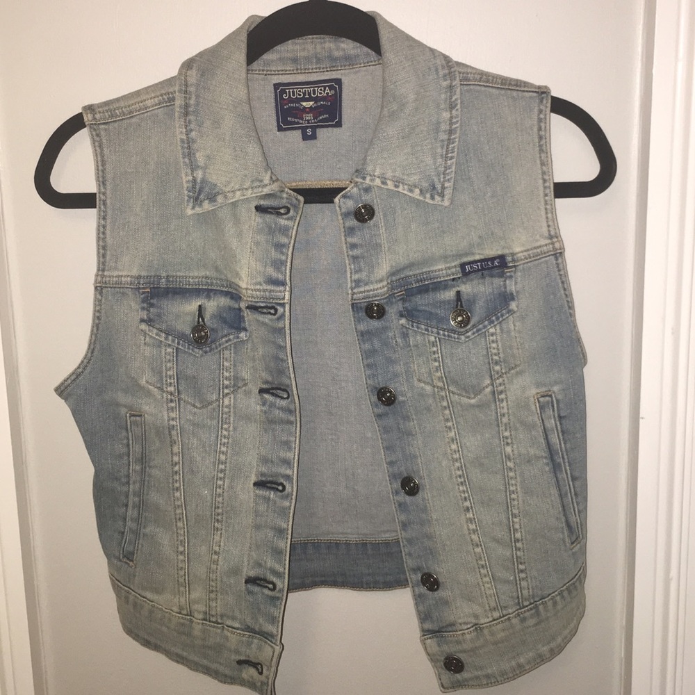 Just USA denim vest