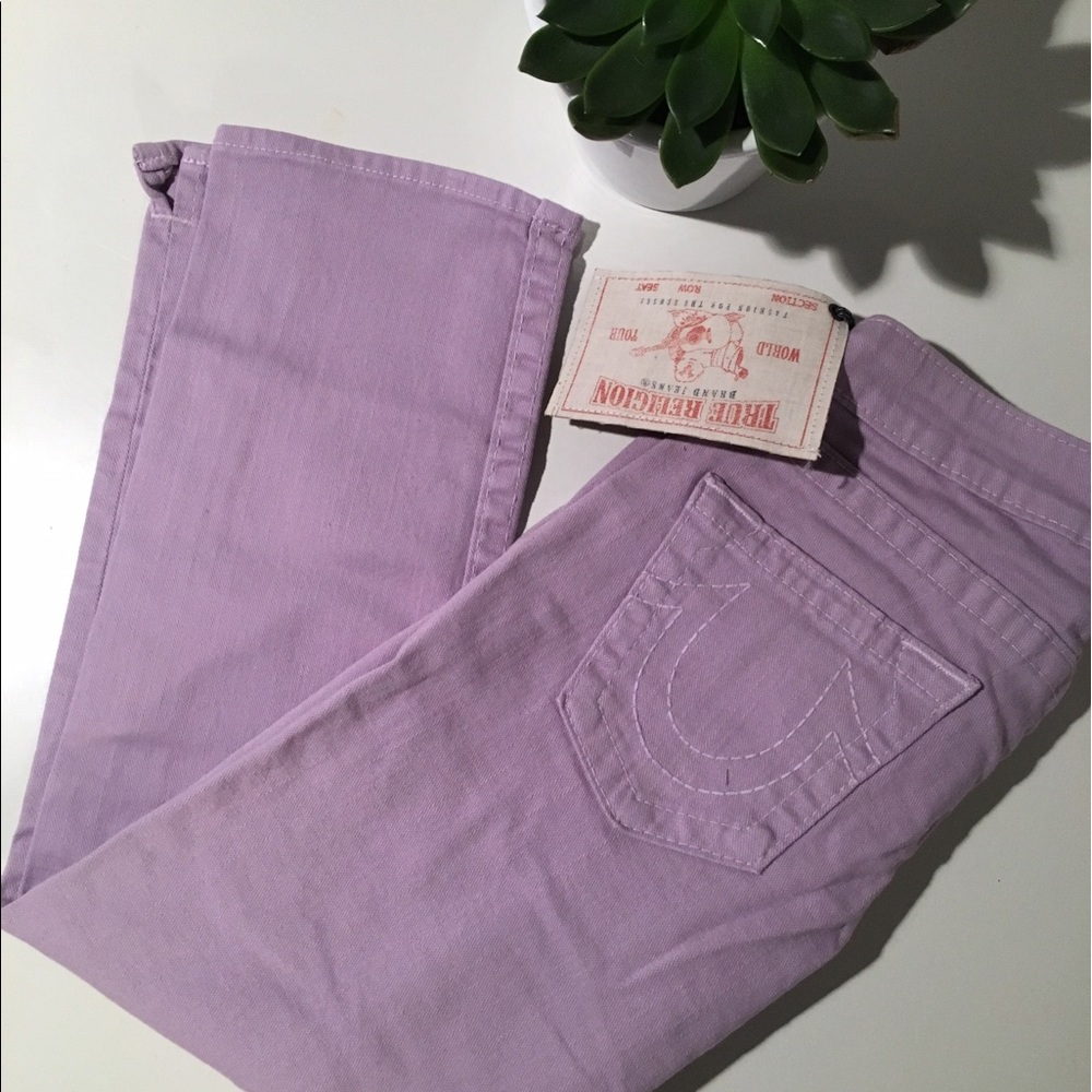 NWT TRUE RELIGION cropped jeans