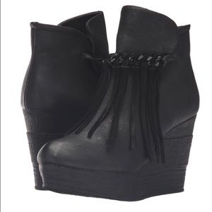 Sbicca Zepp Fringe Wedge Bootie