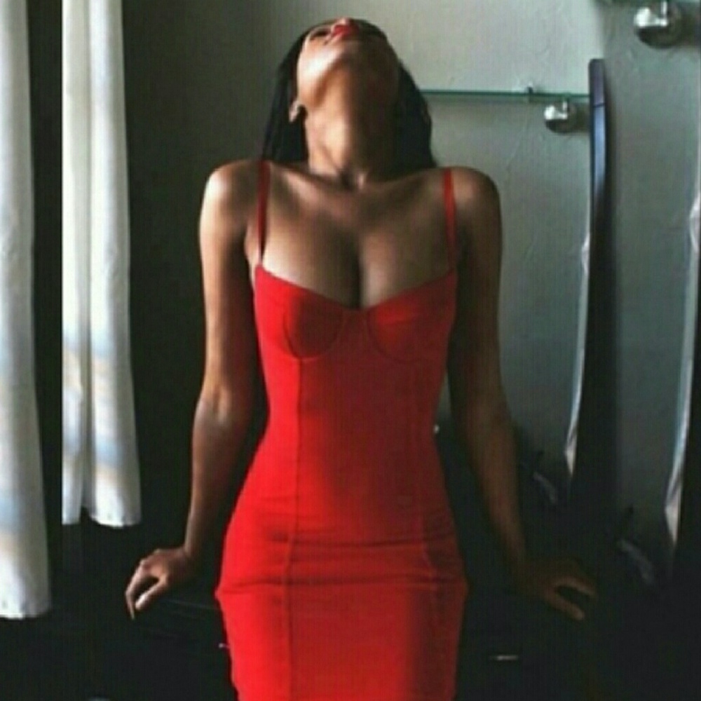 Sexy red dress