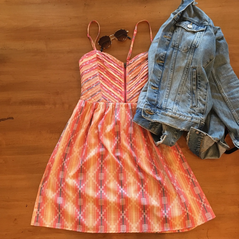 Multi-color fit n flare dress by Roxy