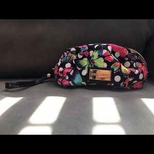 NWOT Betsey Johnson butterfly makeup bag.