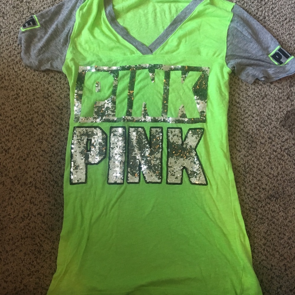 VS Pink Sequin Tee ✨