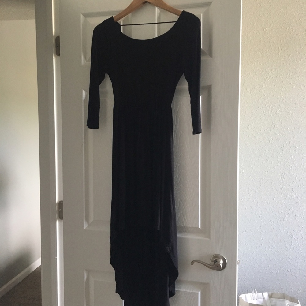 Xs forever 21 black dress hi lo