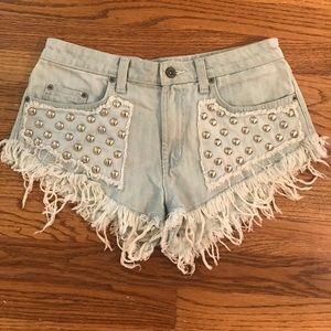 Carmar Studded Jean Shorts size 27