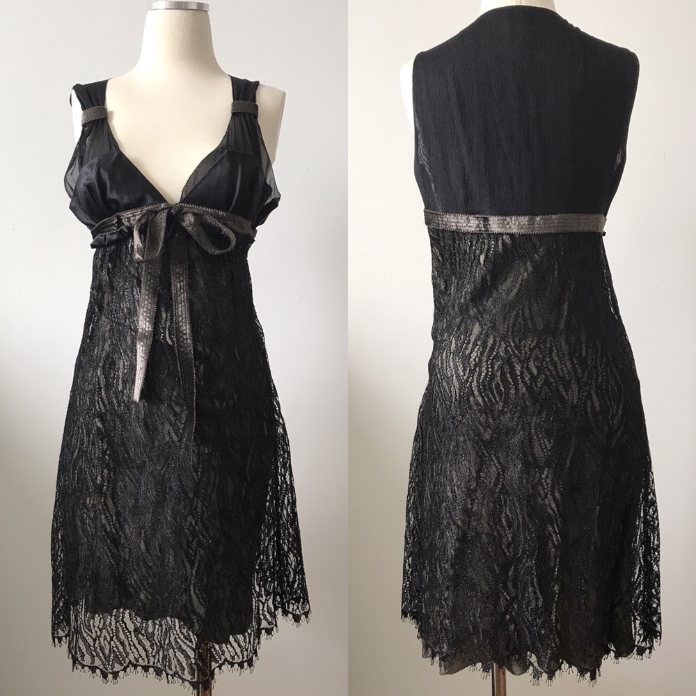 Nina Ricci Empire Lace Cocktail Dress
