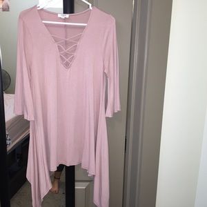 Criss-cross top tunic