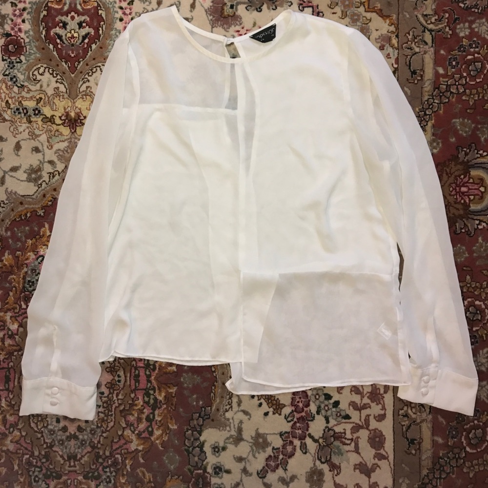Topshop White Blouse