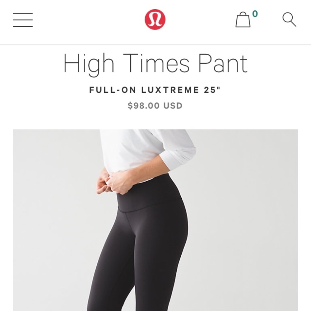 Lululemon cropped leggings