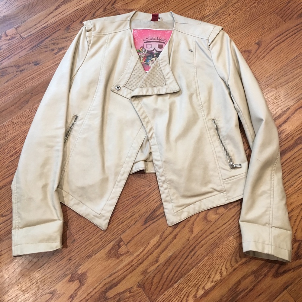 Beige Polyester Bernardo Jacket Size S