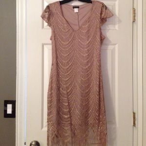 Blush crochet fridge dress