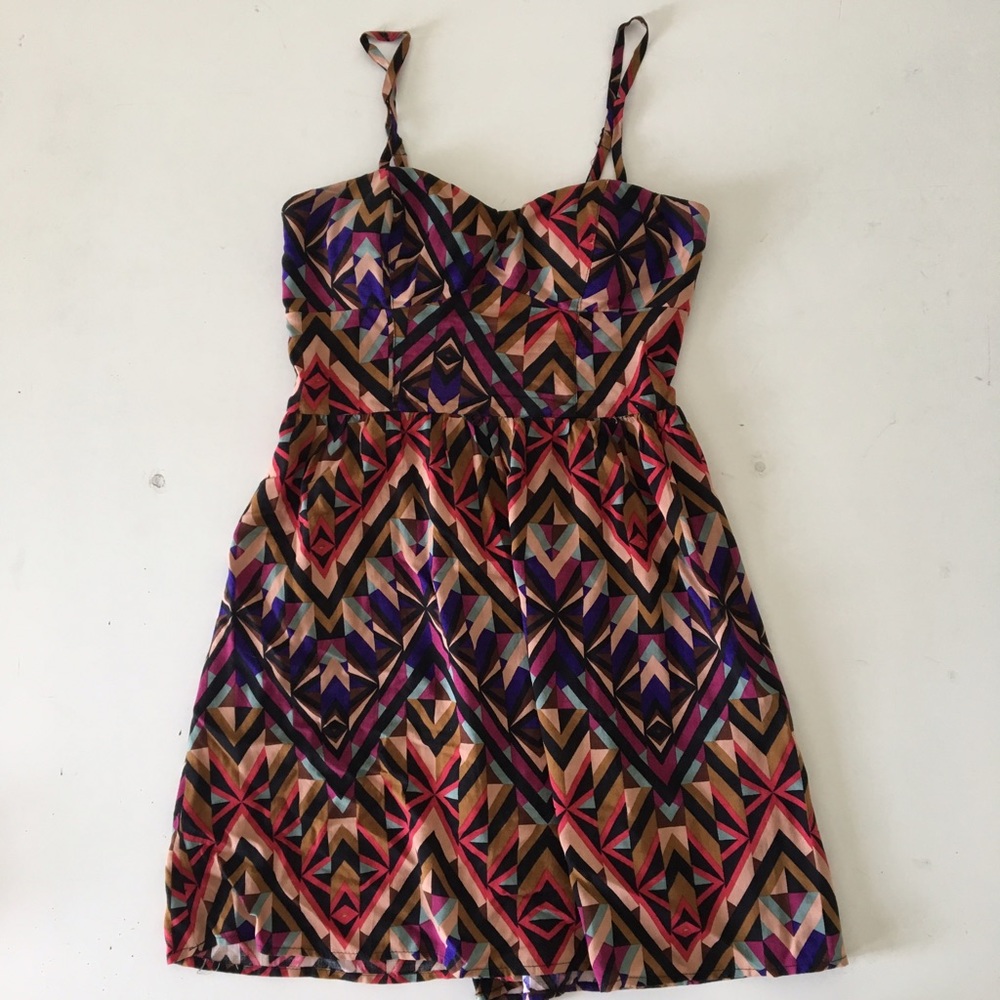 Small Geometric Print Dress - Like New
