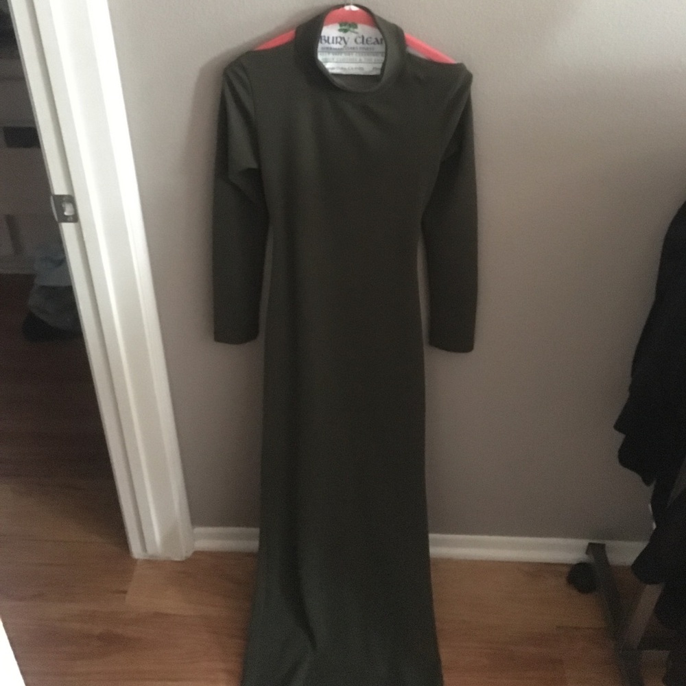 Olive dress.