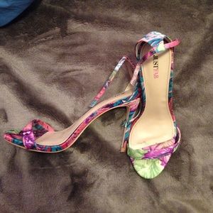 Floral Strappy Heels