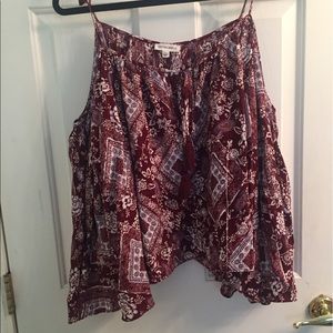 Cotton Candy LA Cold Shoulder Top