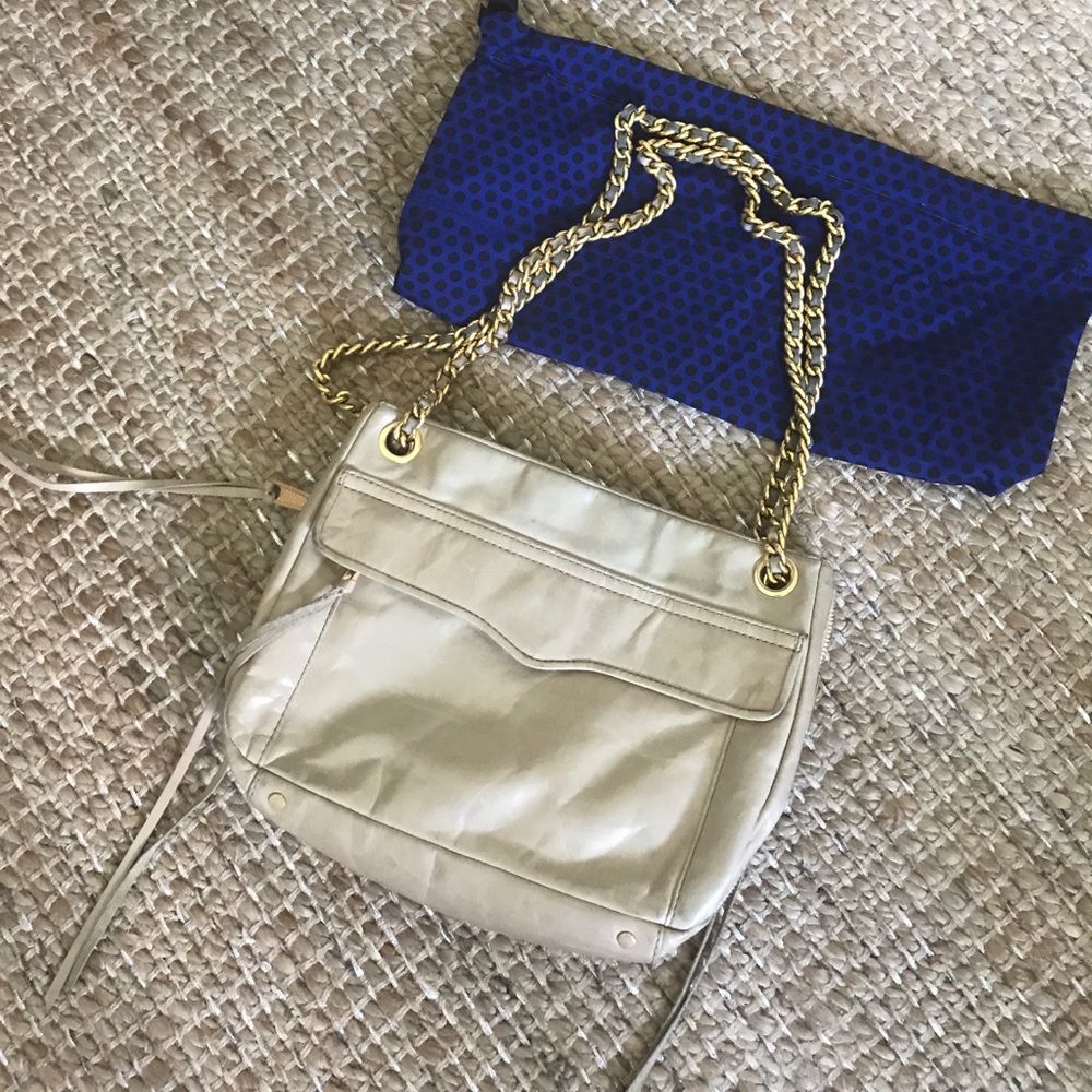Rebecca Minkoff Tan Leather Purse with Duster