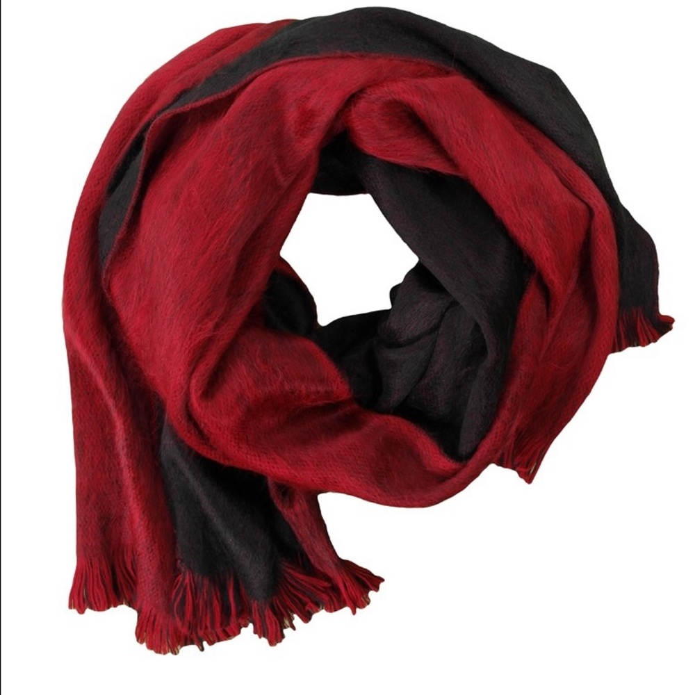 Alpaca Wrap- Sangria & Onyx