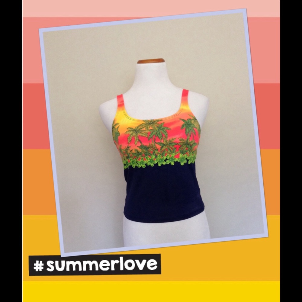 Hawaiian Sunset Tankini Top