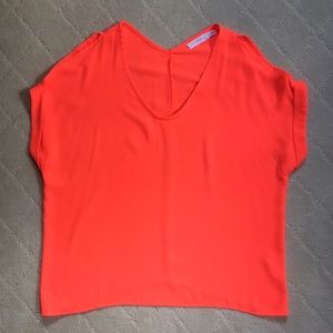 Neon Cold Shoulder Top