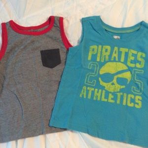 Set of 2 boy's tank tops.  Healthtex and Old Navy