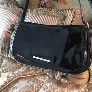 Kenneth Cole patent leather black purse/cloth/bag