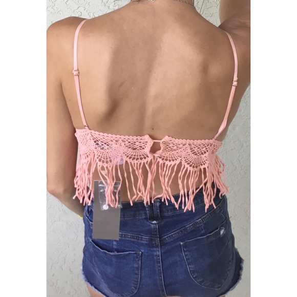 Fringe Blush Bralette S,M,L - Picture 3 of 6