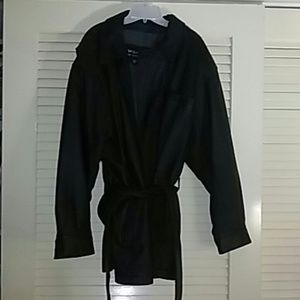 NICE Wilson's Black Leather Coat 44R