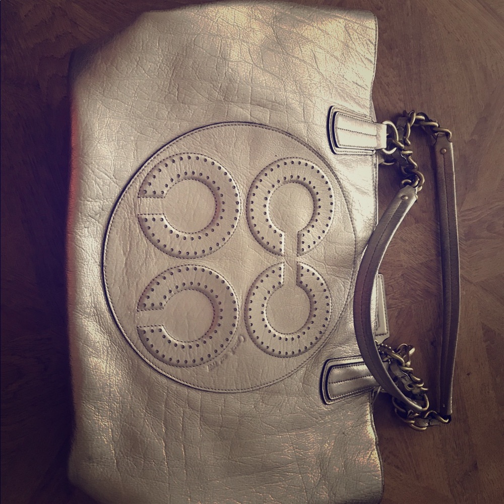 COACH Audrey Metallic Leather Tote-*PRICE DROP*