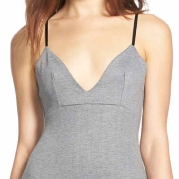 ๐HP!๐  ๐ MISSGUIDED grey black strap midi dress - Picture 2 of 5