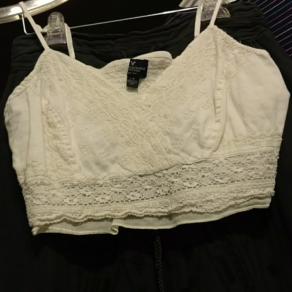Embroidered Crop top