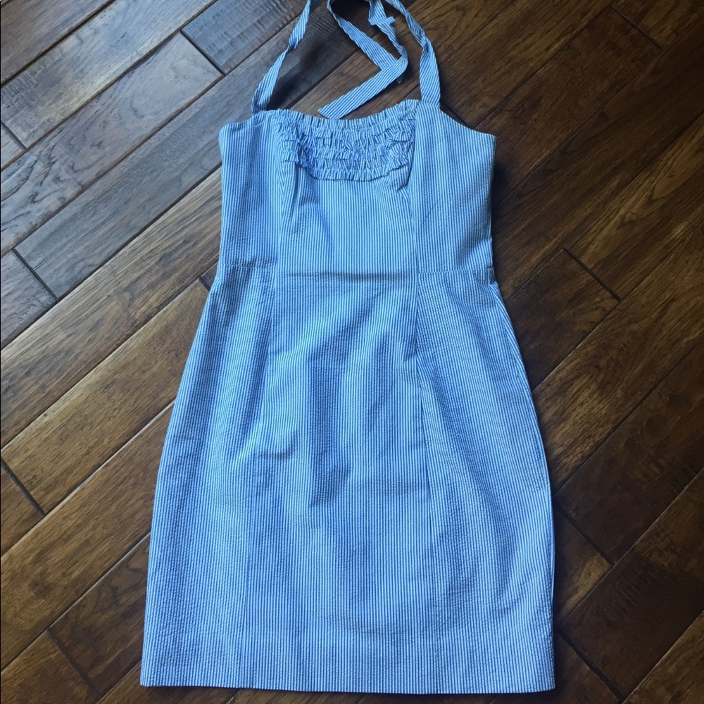 Lillypulitzer seersucker halter dress