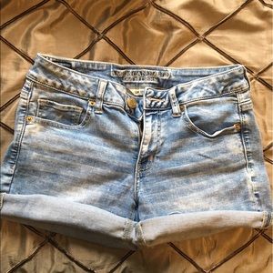 Light Wash Jean Shorts