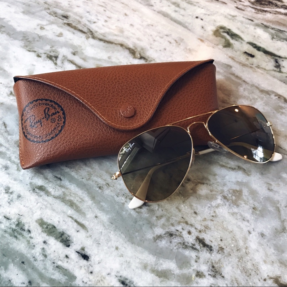 RAY-BAN BROWN CLASSIC AVIATORS
