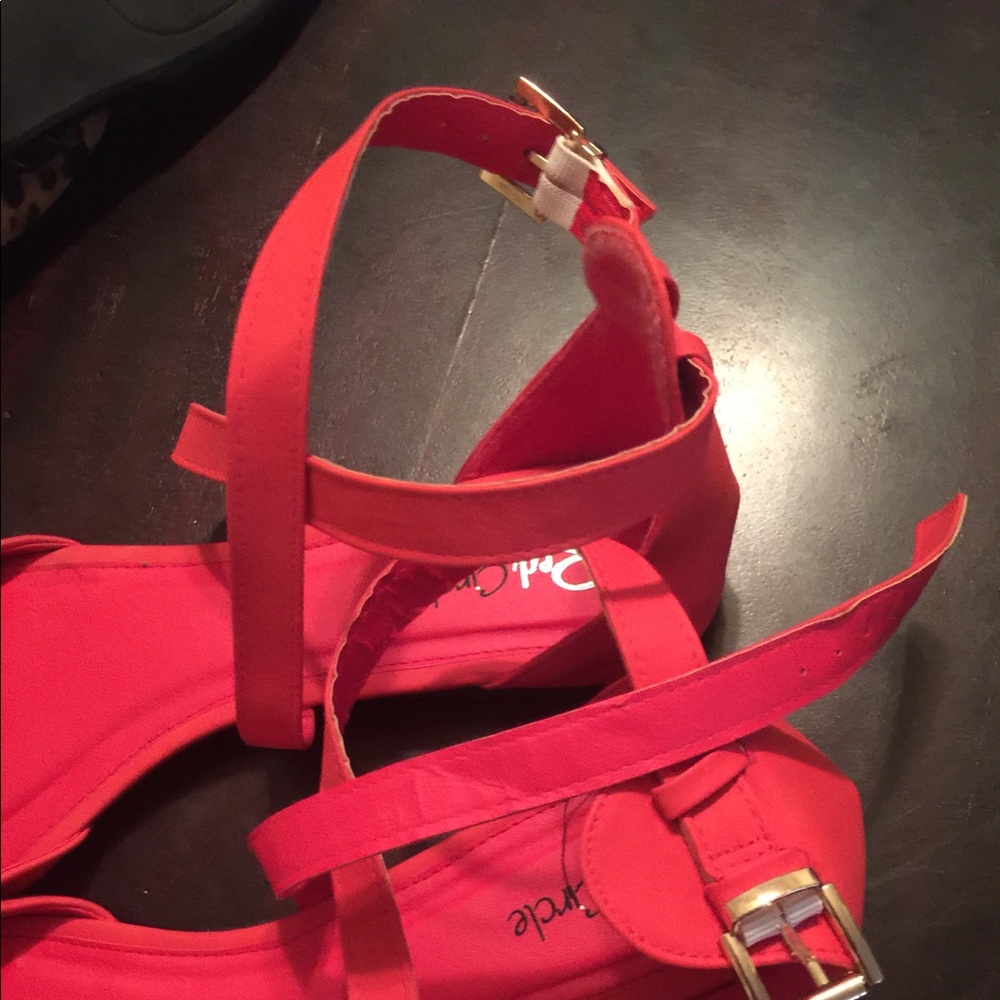 Red Flats (never worn)