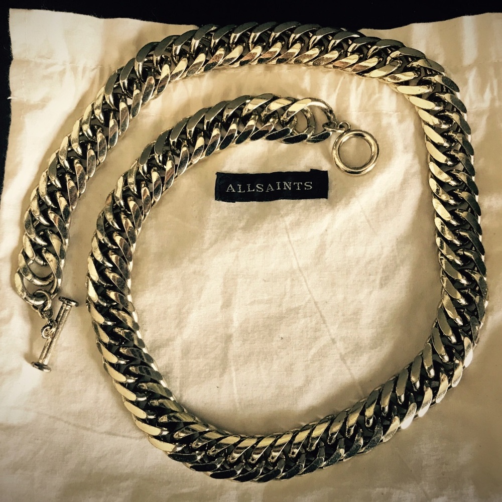 Allsaints Estelle gold necklace