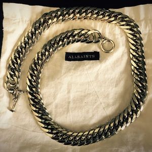 Allsaints Estelle gold necklace