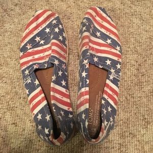 Red, White, and Blue Toms