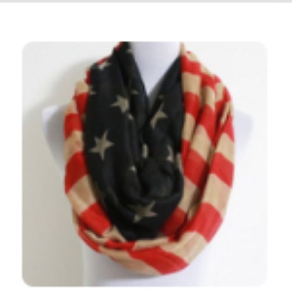American flag infinity scarf