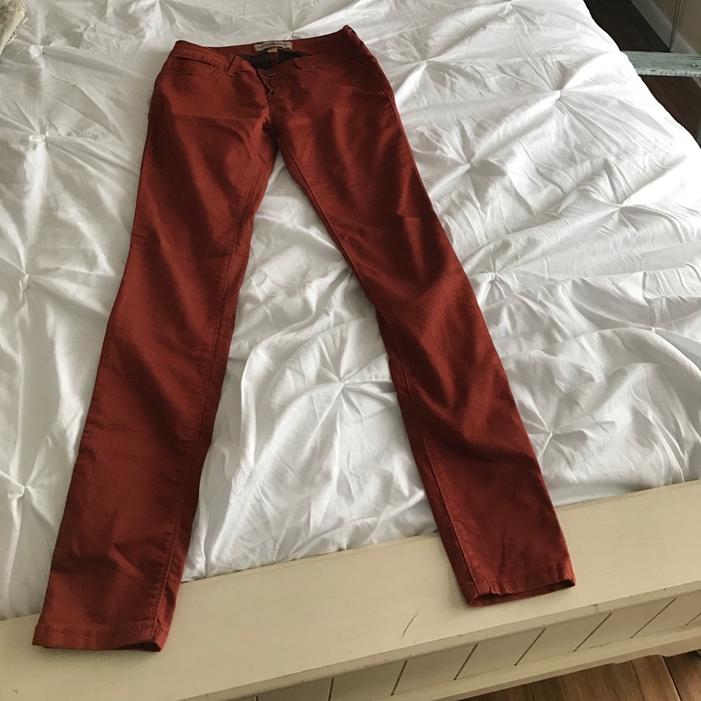 Skinny burnt orange jeans- never worn