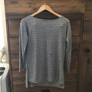 Silver gray Zara top