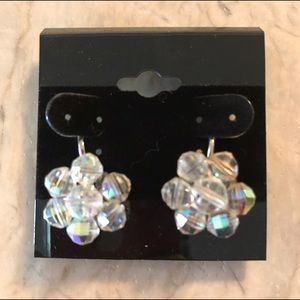 Laguna Crystal Cluster Fashion Earrings Clip On