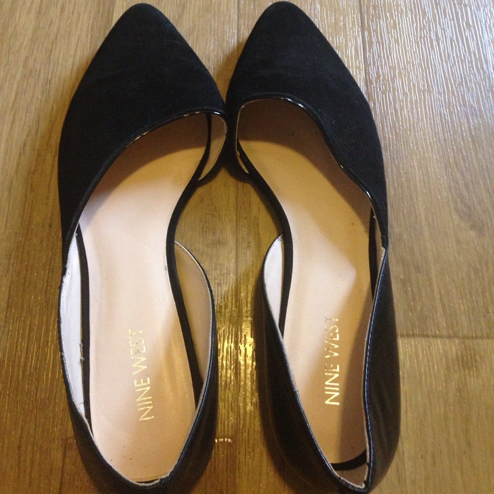 Nine west black flats