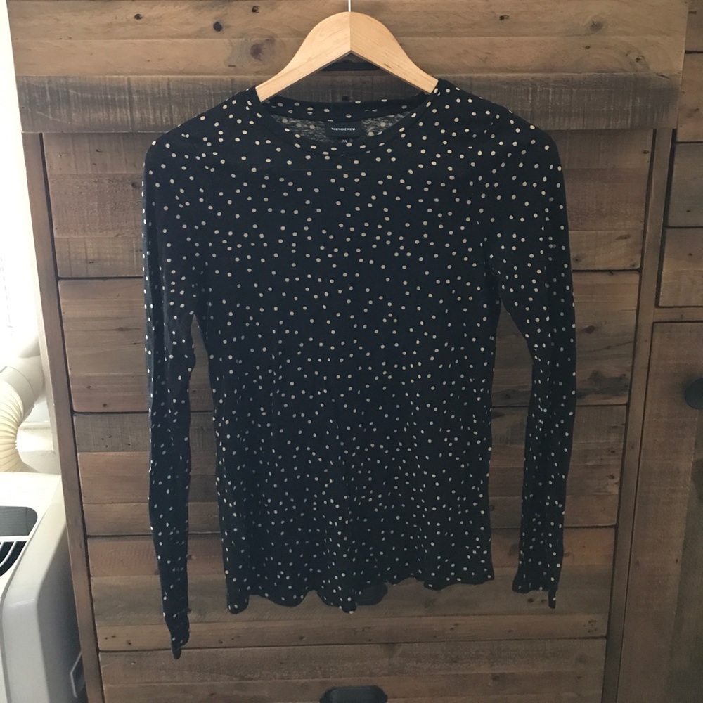 Who what wear brand polka dot top