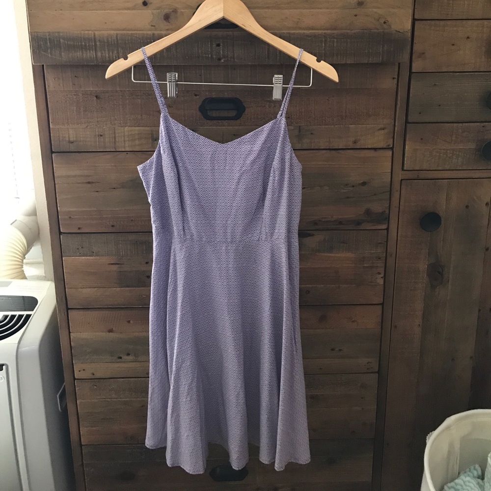 Old navy purple and white swing dress