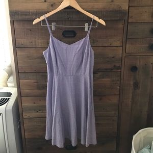 Old navy purple and white swing dress