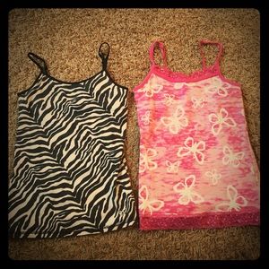 Set of 2 adjustable Justice camis