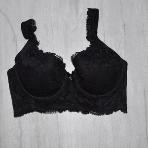 34D Black Lace Lined Demi Body by Victoria